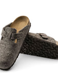 Birkenstock Women's Boston Wool Felt in Cacao (Narrow Width)