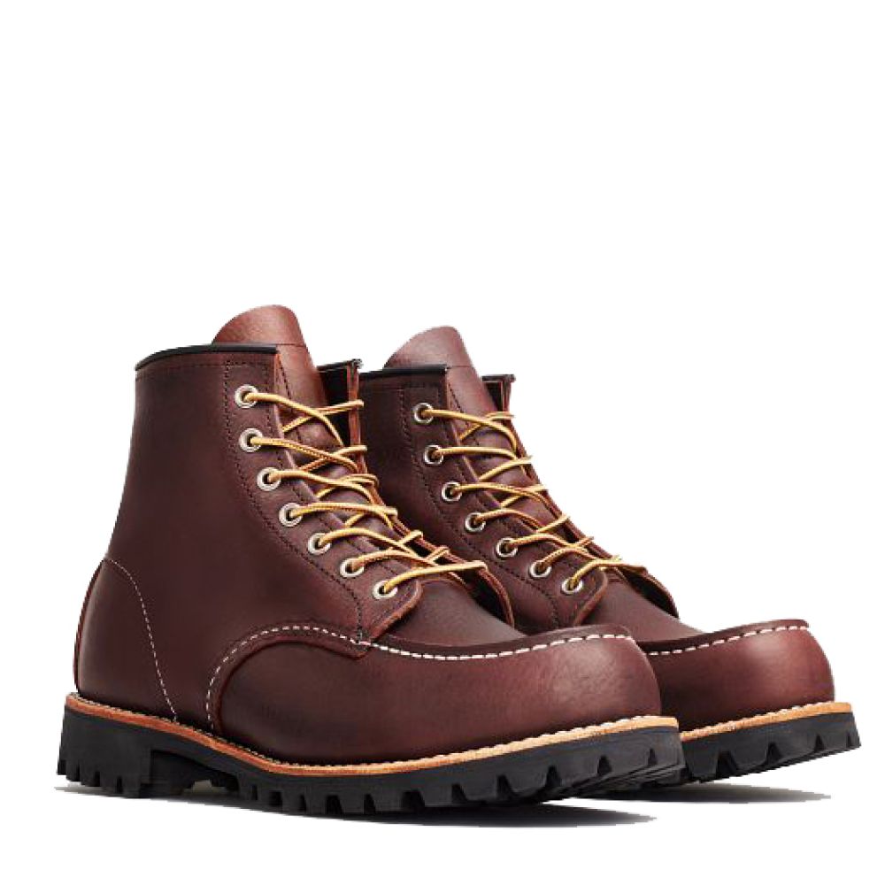 Red Wing Men&#39;s Roughneck 8146 in Briar Oil Slick Leather (D Width)