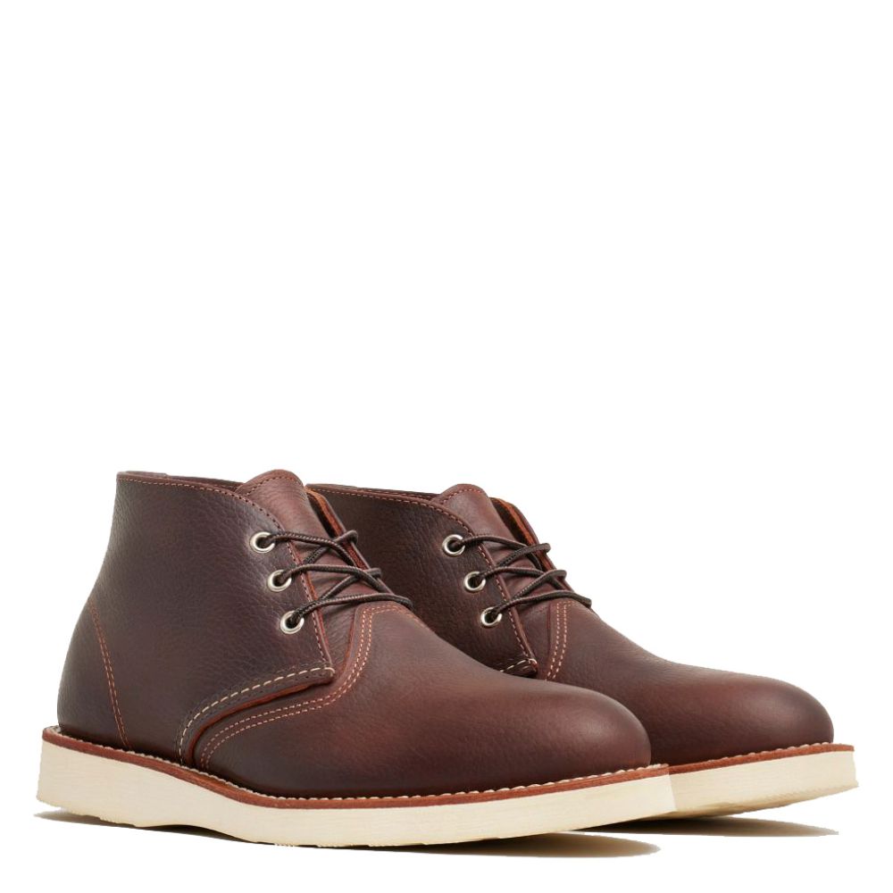 Red Wing Men&#39;s Work Chukka 3141D in Briar Oil-Slick Leather (D Width)