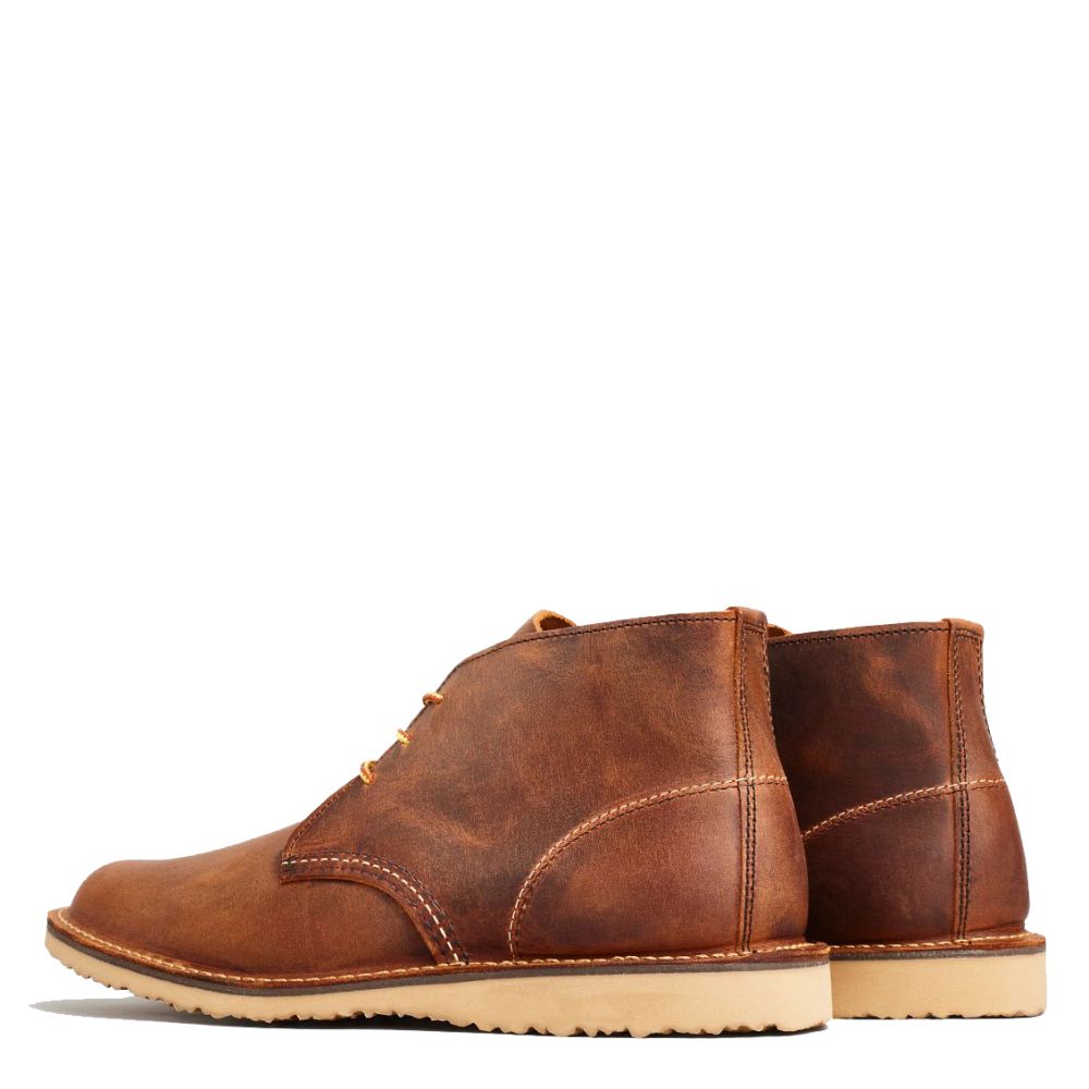 Red Wing Men&#39;s Weekender Chukka 3322 in Copper (D Width)