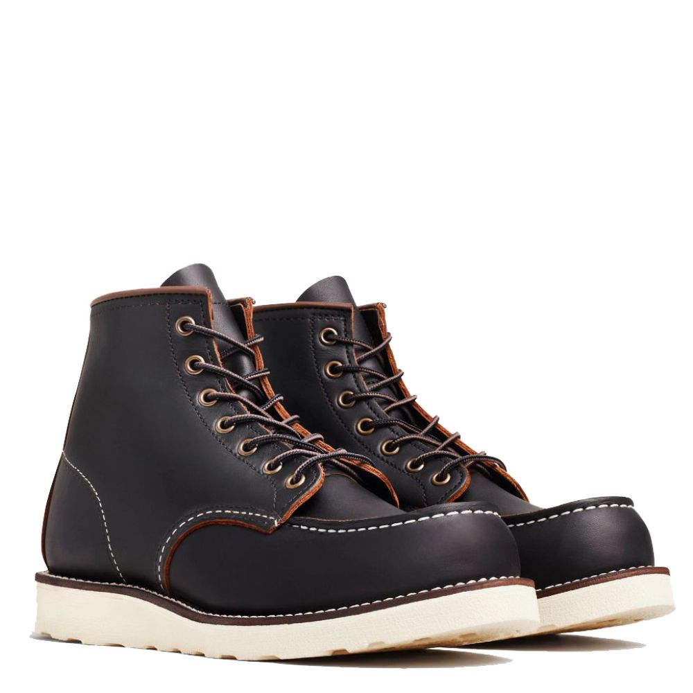 Red Wing Men&#39;s Classic 6 Inch Moc 8849 in Black Prairie (D Width)