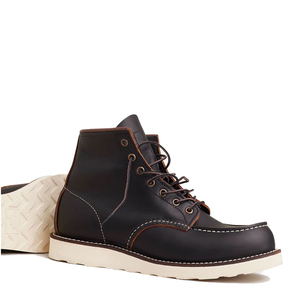 Red Wing Men&#39;s Classic 6 Inch Moc 8849 in Black Prairie (D Width)