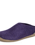 Glerups Women's Open Heel Leather Sole in Purple